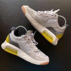 Jordan MA2, Vast Grey, Size 10. Pre-Loved. Great Condition. Custom Laces.